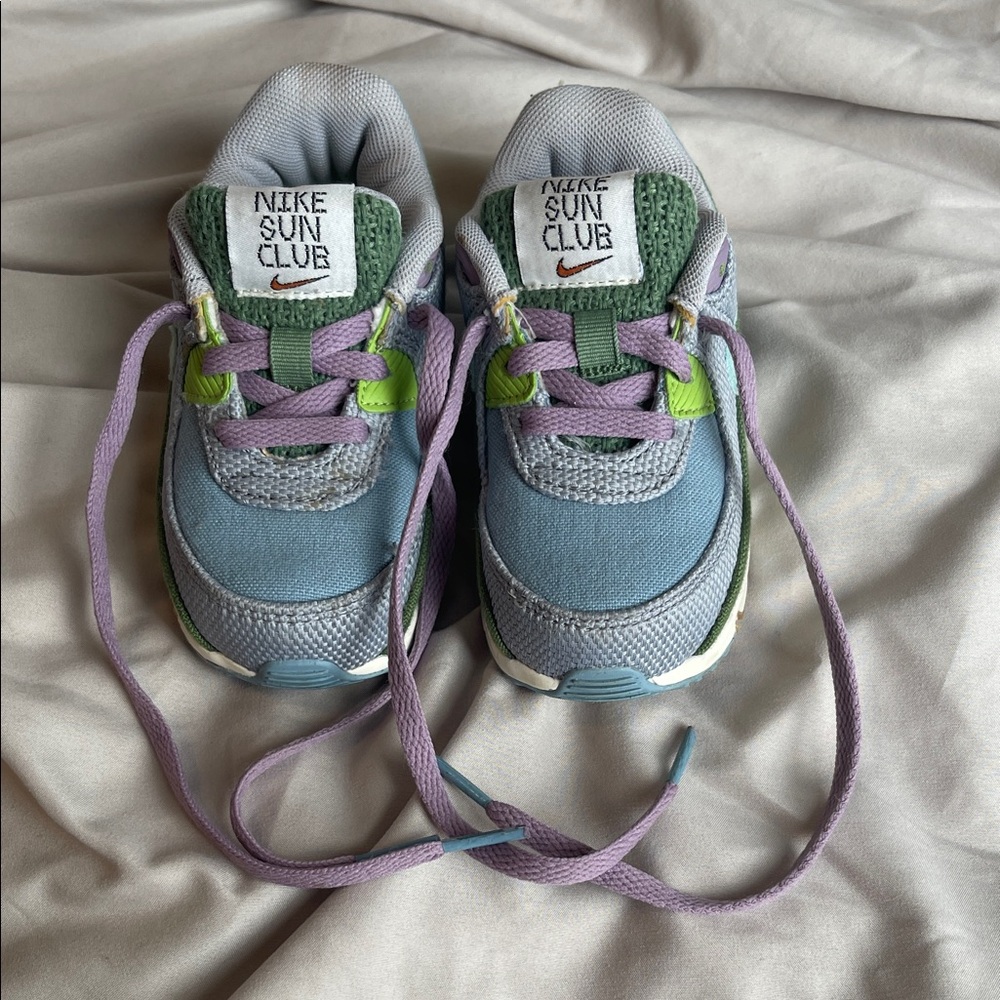 Nike Sun Club Kids Sneakers - Blue, Green, and Purple